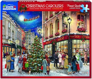 White Mountain - Christmas Carolers - 1000 Stukjes 2