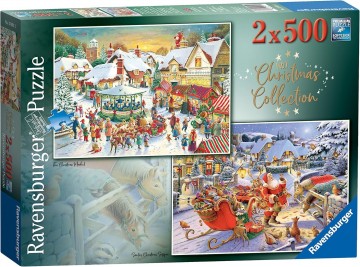 Ravensburger - Christmas Collection nr. 1 - 2 x 500 Stukjes 2