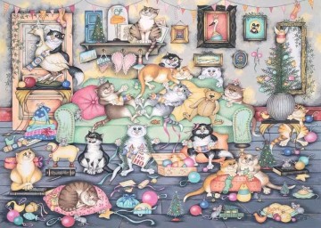 Ravensburger - Crazy Cats Christmas Crackers - 1000 Stukjes