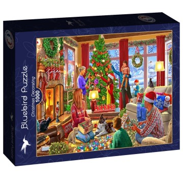 Bluebird Puzzle - Christmas Decorating - 1000 Stukjes 2