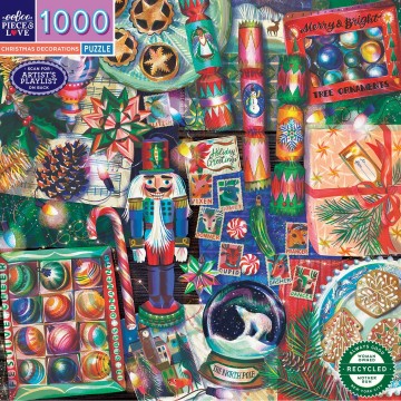 EeBoo - Christmas Decorations - 1000 Stukjes