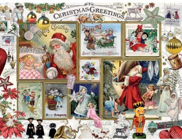 Bits and Pieces - Christmas Greetings - 1000 Stukjes