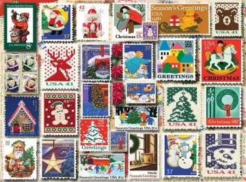 White Mountain - Christmas Stamps - 1000 Stukjes