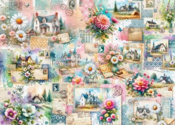 Delfy Puzzle - Country Bliss Letters - 1000 Stukjes