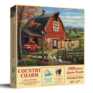 SunsOut - Country Charm - 1000 Stukjes 2