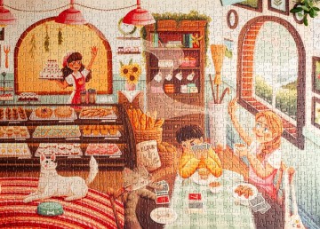 Trevell Puzzle - Cozy Café - 1000 Stukjes 3