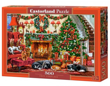 Castorland - Cozy Fireplace - 500 Stukjes 2