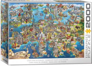 Eurographics - Crazy Map of Europe - 2000 Stukjes 2