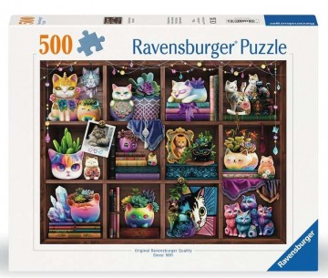 Ravensburger - Cubby Cats and Succulents - 500 Stukjes 2