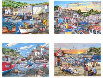 The House of Puzzles - Days at the Dock - 4 x 500 Stukjes