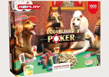 A2Play - Dogs Playing Poker - 1000 Stukjes 2