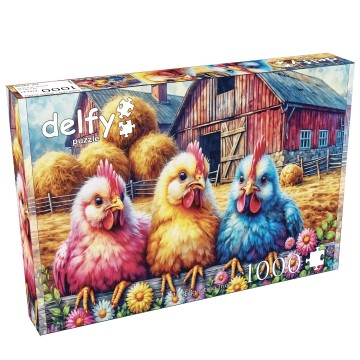 Delfy Puzzle - Egg-citing Trio - 1000 Stukjes 2