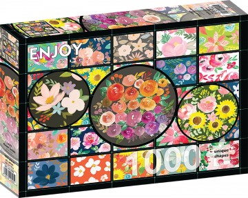 Enjoy Puzzle - Lacy's Flower Garden - 1000 Stukjes 2