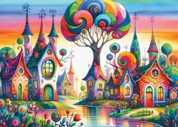 Delfy Puzzle - Fantasia Street - 1000 Stukjes