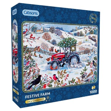 Gibsons - Festive Farm - 1000 Stukjes 2