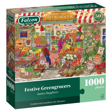 Falcon de Luxe - Festive Greengrocers - 1000 Stukjes 2