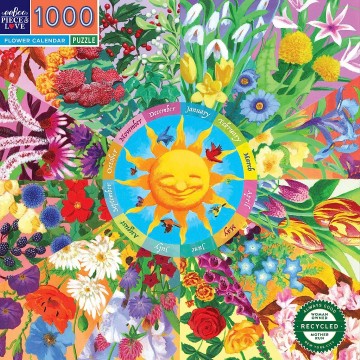 EeBoo - Flower Calendar - 1000 Stukjes