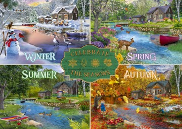 Alipson Puzzle - Four Seasons - 1000 Stukjes