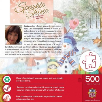 Masterpieces - Frosty Family Moments - 500 Stukjes (Glitter) 3