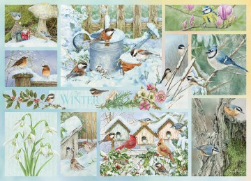Cobble Hill - Garden Birds in Winter - 500 XL Stukjes