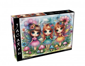 JaCaRou Puzzle - Garden Fairy Trio - 1000 Stukjes 2