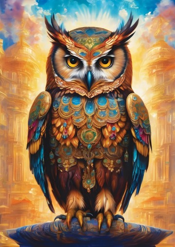 Art Puzzle - General Owl - 500 Stukjes