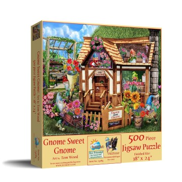 SunsOut - Gnome Sweet Gnome - 500 Stukjes 2