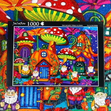 JaCaRou Puzzle - Hiding in My Garden - 1000 Stukjes 4