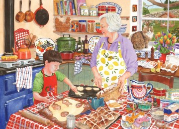 Bits and Pieces - Grandma's Kitchen Hot Cross Buns - 1000 Stukjes