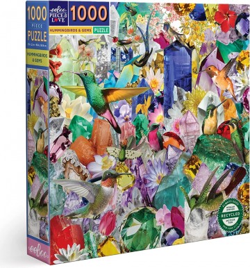EeBoo - Hummingbirds & Gems - 1000 Stukjes 2