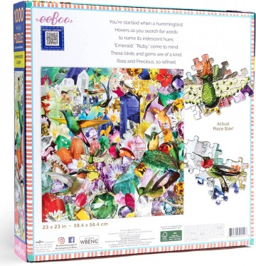 EeBoo - Hummingbirds & Gems - 1000 Stukjes 3