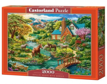 Castorland - Idyllic House With Horses - 2000 Stukjes 2