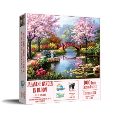 SunsOut - Japanese Garden in Bloom - 1000 Stukjes 2