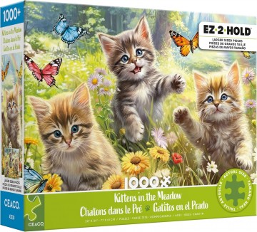 Ceaco - Kittens in the Meadow - 1000 Stukjes Easy Grip Schade 2 - 2