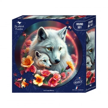 Bluebird Puzzle - Les Loups Blancs - 500 Stukjes 2