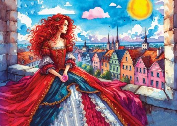 Delfy Puzzle - Looking Beyond Rooftops - 1000 Stukjes