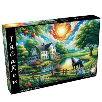 JaCaRou Puzzle - Majestic Black Beauty - 1000 Stukjes 2