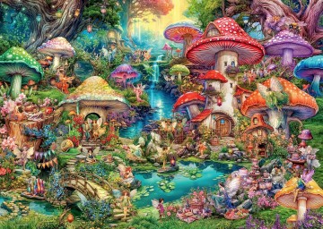 Ravensburger - Merry Mushroom Village - 1000 Stukjes