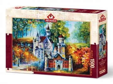 Art Puzzle - The Neuschwanstein Castle - 1500 Stukjes 2