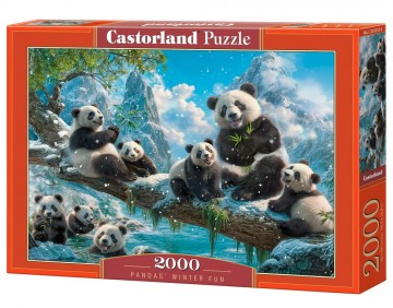 Castorland - Panda's Winter Fun - 2000 Stukjes 2