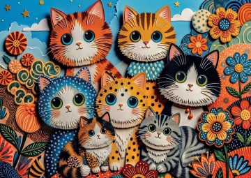 Delfy Puzzle - Paper Art Collage - 1000 Stukjes
