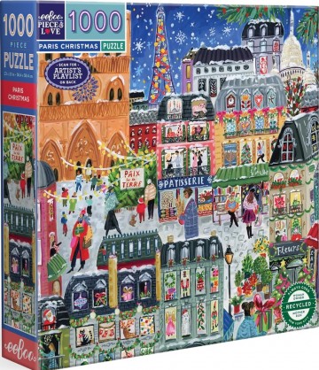EeBoo - Paris Christmas - 1000 Stukjes 2