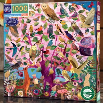 EeBoo - Parliament of Owls - 1000 Stukjes 3