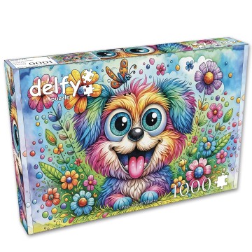 Delfy Puzzle - Paw-Sitive Vibes - 1000 Stukjes 2
