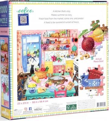 EeBoo - Pink Kitchen - 1000 Stukjes 3