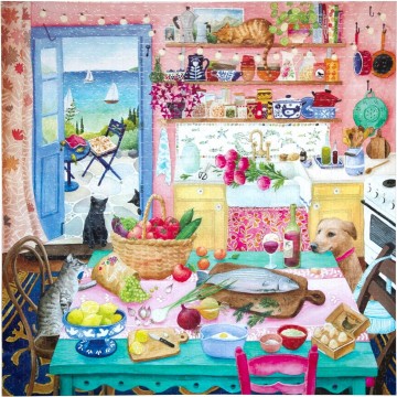 EeBoo - Pink Kitchen - 1000 Stukjes