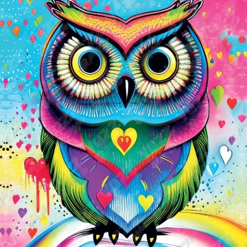 Yazz - Pop-Art Owl - 1023 Stukjes