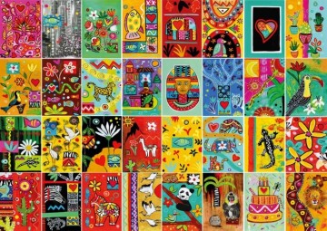 Magnolia - Popart Mosaic - 1000 Stukjes