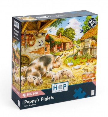 The House of Puzzles - Poppy's Piglets - 500 XL Stukjes 2