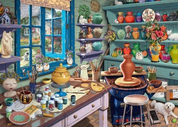 Ravensburger - Pottery Studio Sanctuary - 500 XL Stukjes
